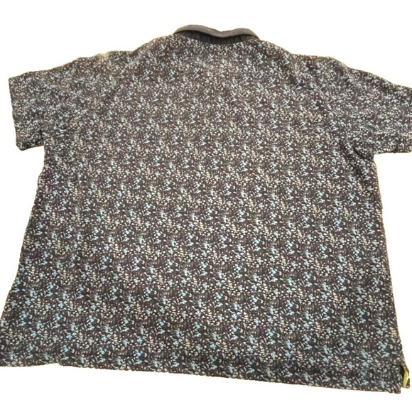 Visconti Black Men's Polo Shirt; Multi-Blues Speckled; Size XXL - Picture 4 of 6